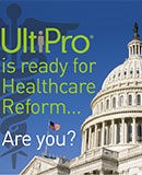 Caduceus over the U.S. Capitol Building - UltiPro is ready for Healthcare Reform... Are you? - HCM Whitepaper