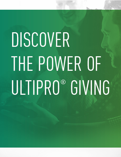 The Power of UltiPro Giving: Employee Experience