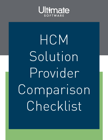 HCM Solution Provider comparison checklist