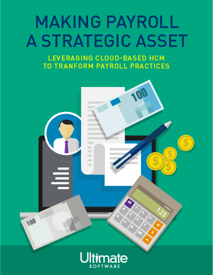 Businesswoman presenting a strategic plan for payroll to managers and executives- HRM Whitepaper