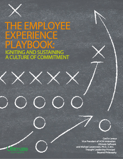Discover how to ignite and sustain a culture of commitment with your copy of The Employee Experience Playbook. This exclusive whitepaper examines the major pillars of a superlative employee experience, including new roles for leadership and technology..