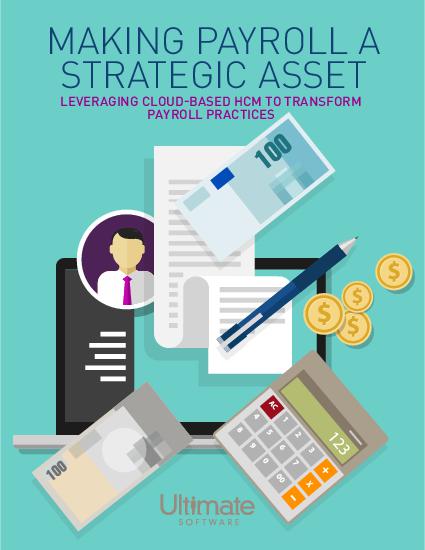 Download Making Payroll a Strategic Asset – payroll solutions whitepaper Businesswoman presenting a strategic plan for payroll to managers and executives- HRM Whitepaper