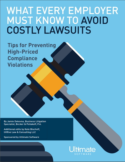 Download What Every Employer Must Know to Avoid Costly Lawsuits - HCM Whitepaper Gavel about to hit the podium- What Every Employer Must Know to Avoid Costly Lawsuits: Tips for Preventing High-Priced Compliance Violations - HCM Whitepaper